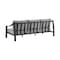 Armen Living Mongo 4 Piece Outdoor Patio Furniture Set in Black Aluminum with Gray Cushions 840254332423 - alternate 8